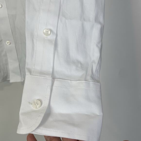 J. Crew Factory Crewcuts Boys' Long Sleeve Flex Thompson Shirt White Sz 16 J5099 - Picture 6 of 8